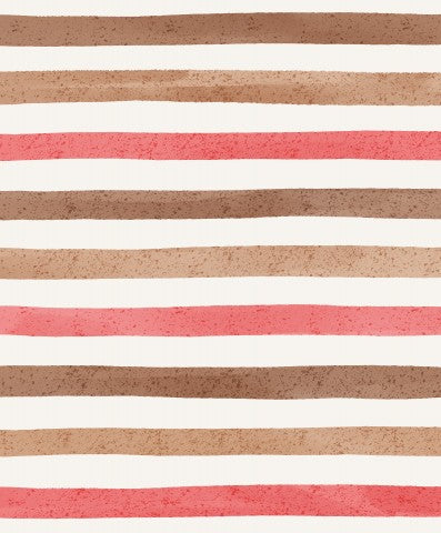 Jersey Stripes Brown and Red