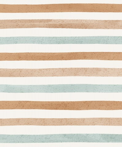 Musselin Stripes Mint and Beige