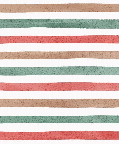 Wasserdichter Stoff Stripes Santa