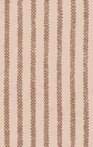 Jersey Textured Stripes Mocha Mousse Pink