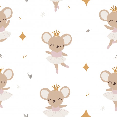 Jersey cute ballerina mice