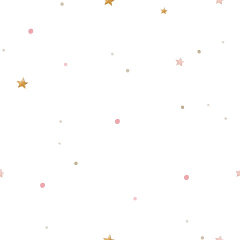  Stelle rosa e oro Panama su sfondo bianco