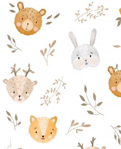 Jersey Cute Animals - white