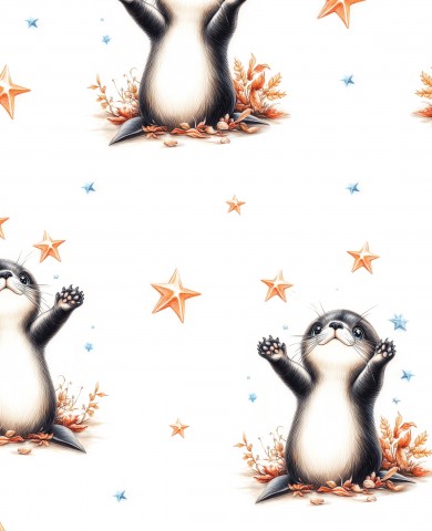 Wasserdichter Stoff Süßer magischer Otter