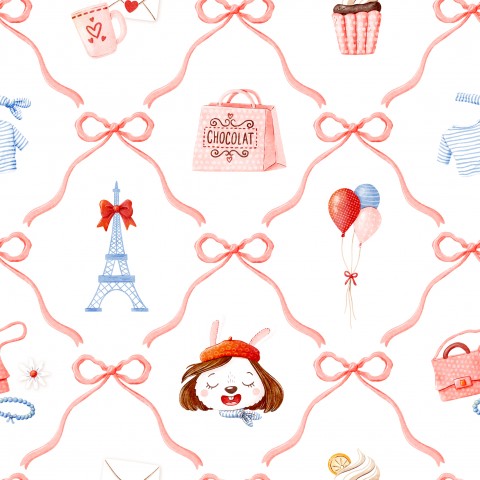 Jersey Sweet Bunny in Paris 6 White