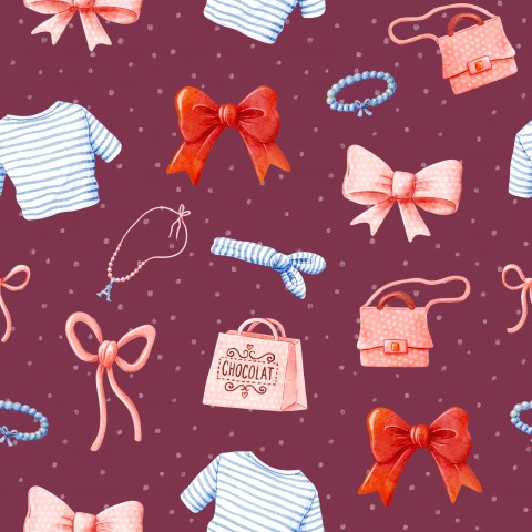 Jersey Sweet Bunny in Paris Fashion Berry