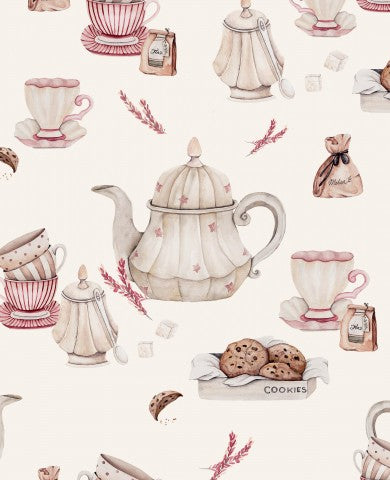 Rib Jersey teacups and teapots