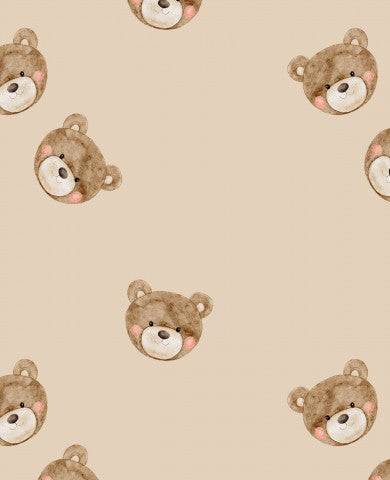Jersey Teddy bear dark beige