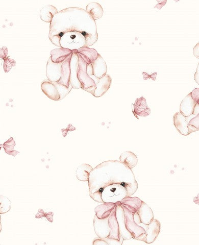 Jersey Teddy Girl ecru 30x30cm
