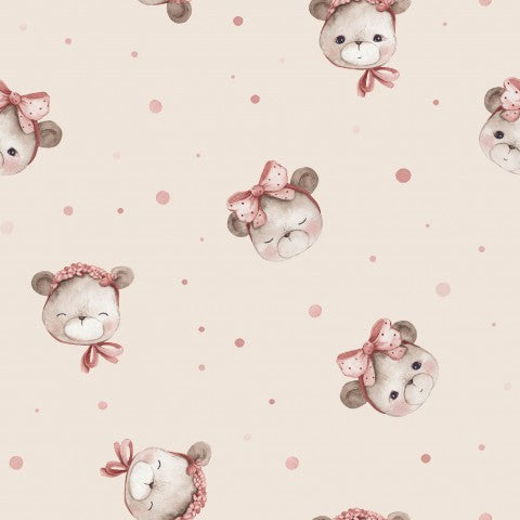 Jersey Teddy Girl small beige