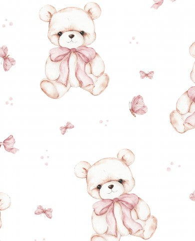 Jersey Teddy Gril white 30x30cm