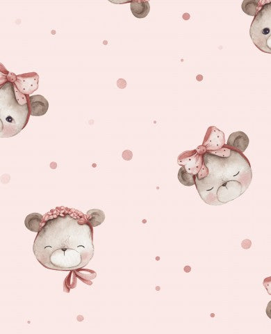 Jersey Teddy Girl Pink