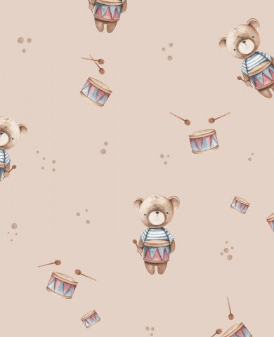 Jersey Teddy with drum beige