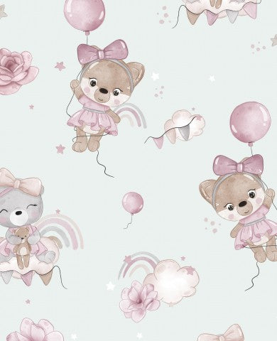 Wasserdichter Stoff Teddy Pink MINT