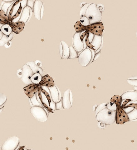 Wasserdichter Stoff Teddybär beige