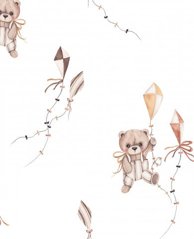 Jersey teddy bear with dragon white