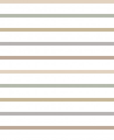 Jersey Thin Stripes Green Brown