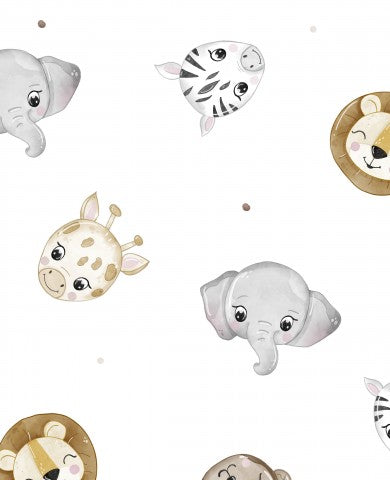 Jersey Animal Faces WHITE