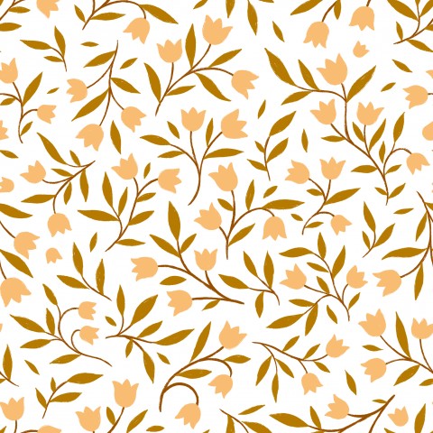 Wasserdichter Stoff Tiny flowers White