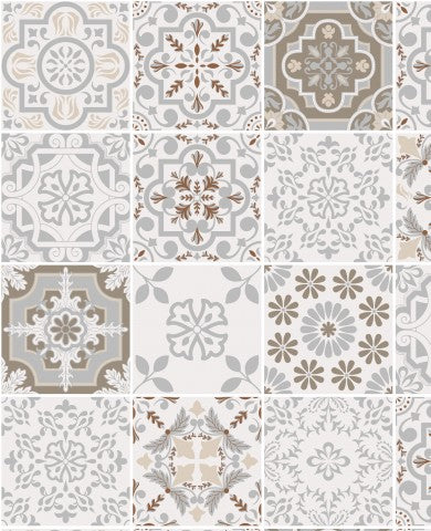 Jersey Traditional Floral Mixed Tiles