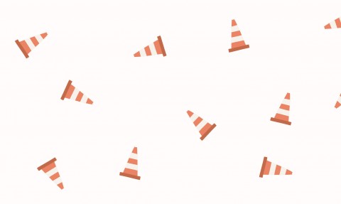 Musselin Traffic cone white