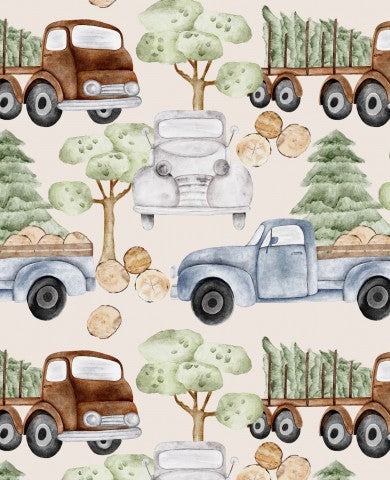  Panama un motivo ad acquerello con camion e alberi