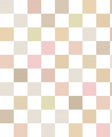 Satin de coton motif damier