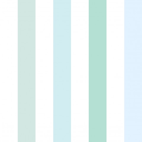 Jersey vertical stripes mint and blue mini