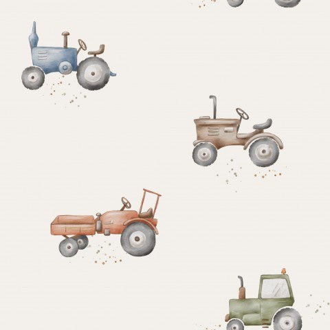 Jersey Vintage Tractors Cream