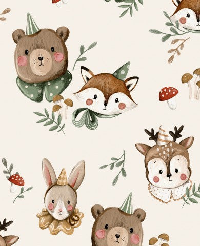 Jersey Forest Animals 1 Cream