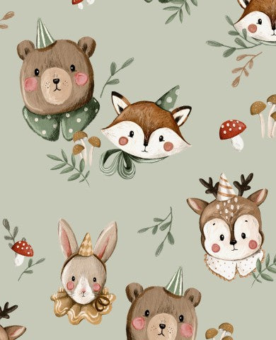 Jersey Forest Animals 1 Sage