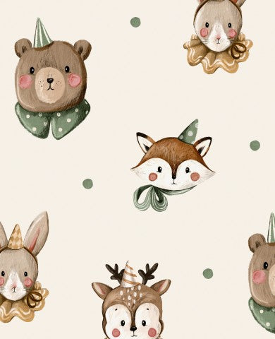 Jersey Forest Animals 2 Cream