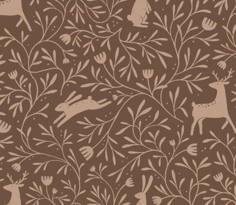Jersey Forest Animals Dark Brown