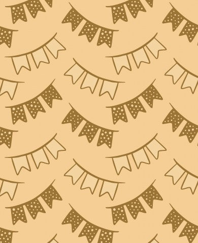 Muslin Christmas Garlands Beige