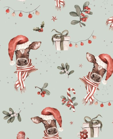 Jersey Christmas Cow Mint