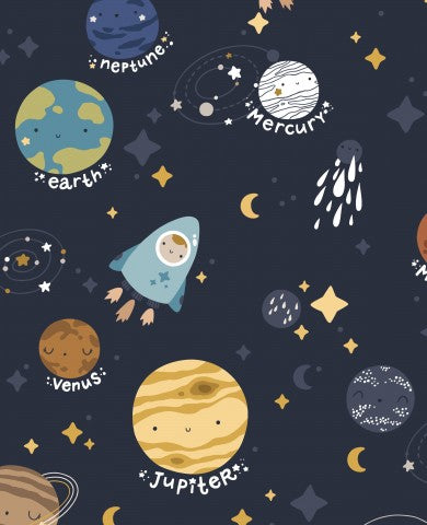 Musselin Planeten und Sternen