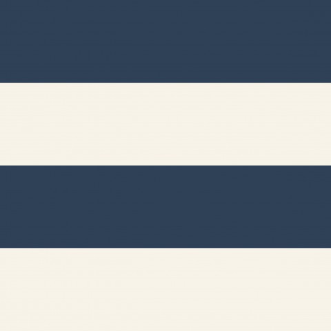 Jersey wide horizontal stripes navy cream