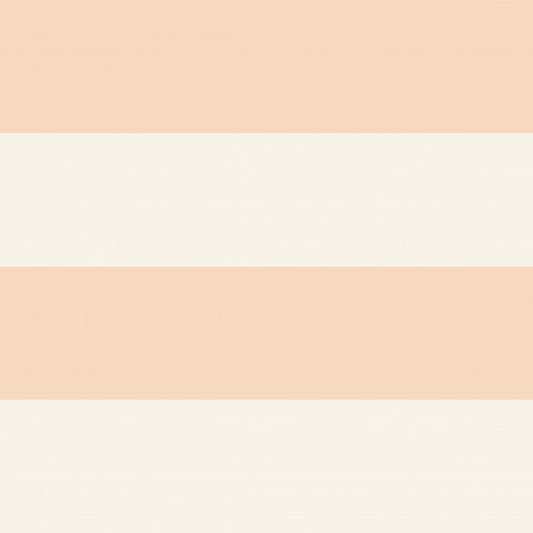 Jersey wide horizontal stripes peach cream
