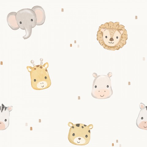 Jersey sur fond blanc avec différents animaux dessus