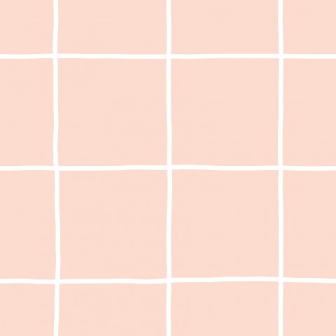 Wasserdichter Stoff wildflower collection check peach