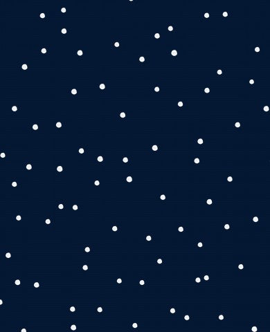 Wasserdichter Stoff wildflower collection dots dark blue