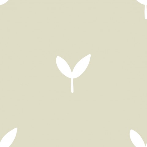 Wasserdichter Stoff wildflower collection Mini leaves green