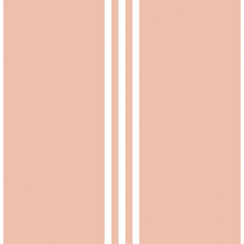 Wasserdichter Stoff wildflower collection stripes peach