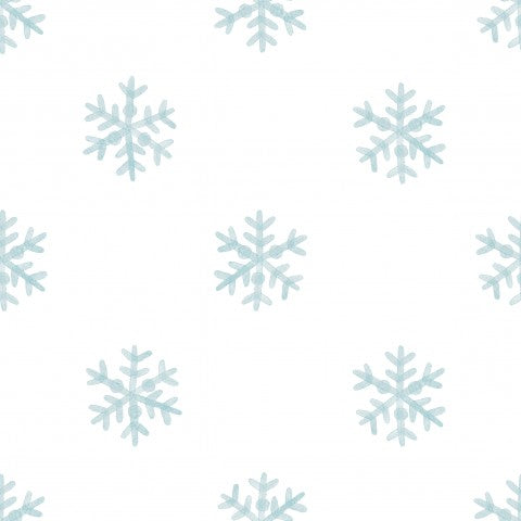 Jersey Tiny Snowflakes white