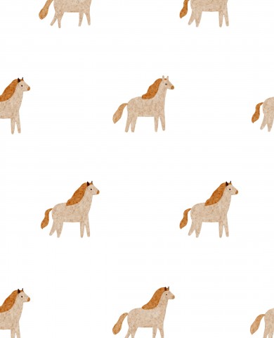  Libera la natura sulla tua tela di cotone: un piccolo cavallo da fattoria in miniatura, alto solo 50 cm! Perfetto da cucire su magliette, borse o altri tessuti.