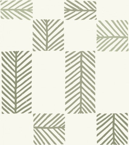 Wasserdichter Stoff Woodland Checker Grüntöne Warm