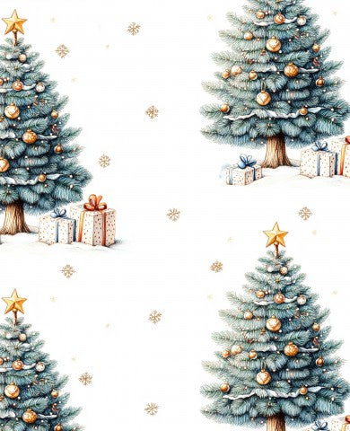 Waterproof fabric Wonderful Christmas tree